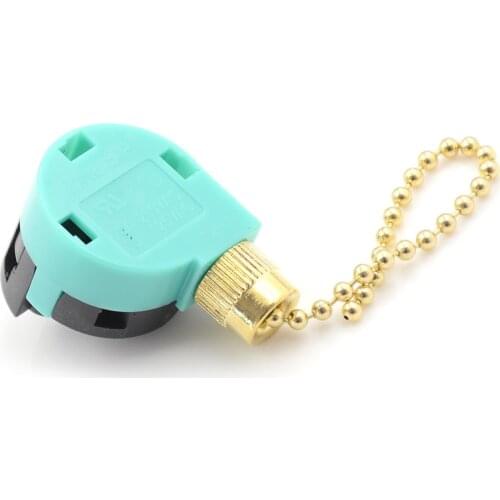 Zing Ear ZE-268S6 Switch 3 Speed 4 Wire Pull Chain Control 360 Degrees Rotation Switch for Home Ceiling Fan Lamp Wall Light 1pc