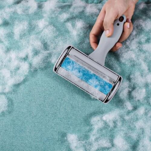 Pet Hair Rmover Brush for Furniture Bed Sofa Reusable Dog Cat Hair Rmove Brush Self-Cleaning Fur Clean Brush