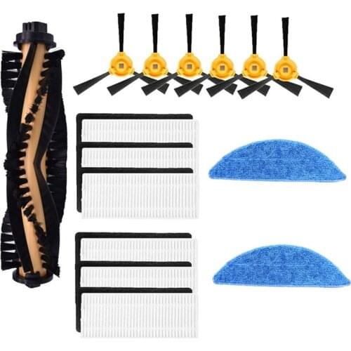 Hepa Filter Roll Brush Primary Filter Mop for Ecovacs Deebot N79S N79 for Conga Excellence 990 Brush Cover for Eufy 11C