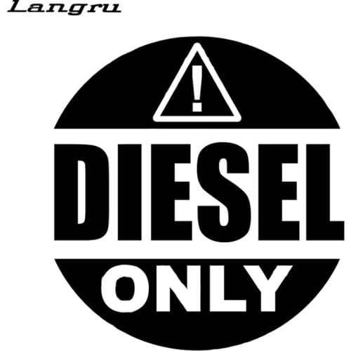 Cool graphics Warning Mark Diesel Only Car Sticker Vinyl Styling Decoration Jdm