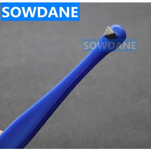 Dental Orthodontic Band Seater Pusher DoubleTip Elevator Dental Ring Push Lift Autoclavable Blue Color Instrument Plastic Handle
