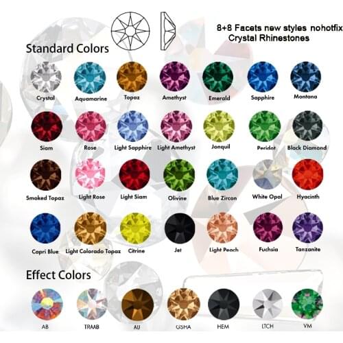 YANRUO 2088HF Diamante Element 8 big 8 Small Iron on Hotfix Tape Rhinestones For Clothing Crystals DIY Decoration Wedding Dress