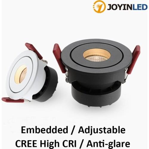 High CRI Anti Glare Spotlight Led Embedded Wall Washing Lamp For Hotel Corridor Bedroom Adjustable LED Downlight 3000K 6000K