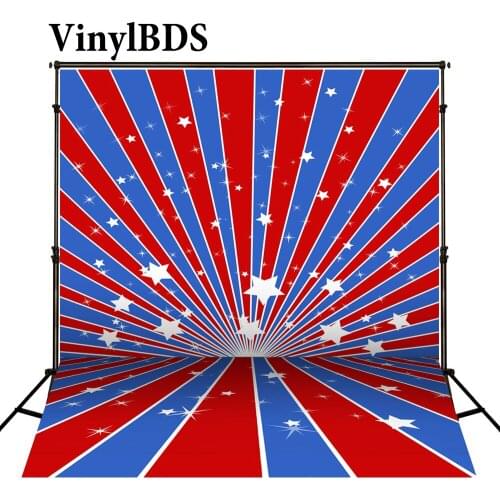 VinylBDS 8X8FT Newborn Photography Background American Flag National Flag Day Backdrops Photo Studio Background Backdrop