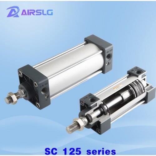 SC SC125 Standard cylinder Air Cylinders magnet -350*400× 450-500-600-700-800-900-1000 S Stroke Double Acting Pneumatic Cylinder