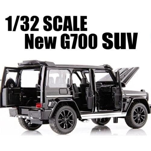 High Simulation 1:32 New G700 G65 SUV Diecast Metal Toy Car Model Vehicle Sound Light Pull Back Car Kids Toys Gifts Collection