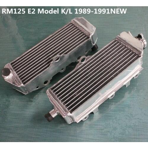 High performance 40mm L&R aluminum alloy radiator for Suzuki RM125 2-stroke E2 Model K/L 1989 1990