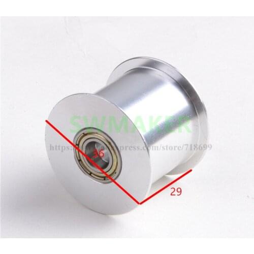 3D printer parts synchronous wheel H type belt pulley passive tensioner idler pulley bore 5mm/8mm groove width 27mm 625ZZ/688ZZ