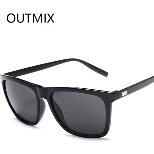 OUTMIX square sun glasses for women fashion 2020 trend brand design eyeglasses female vintage retro big frame sunglasses uv400