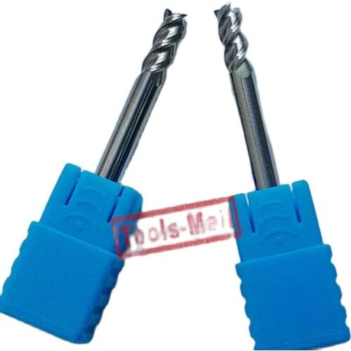 1pc 4mm D4*11*D4*50 HRC50 3 Flutes Milling cutters for Aluminum CNC Tools Solid Carbide CNC flat End mills Router bits