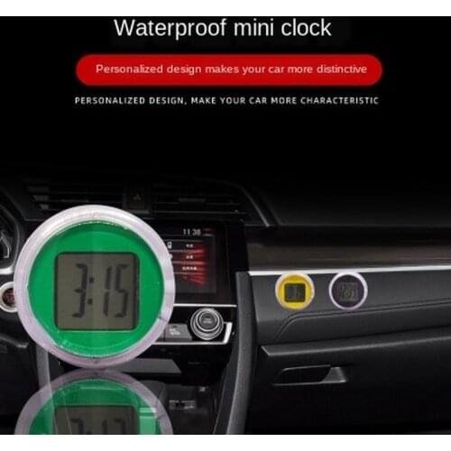 1 Pcs Universal Motorcycle Car Clocks Watch Waterproof Stick-On Motorbike Mount Watch Moto Digital Clock Moto Clockjavascript