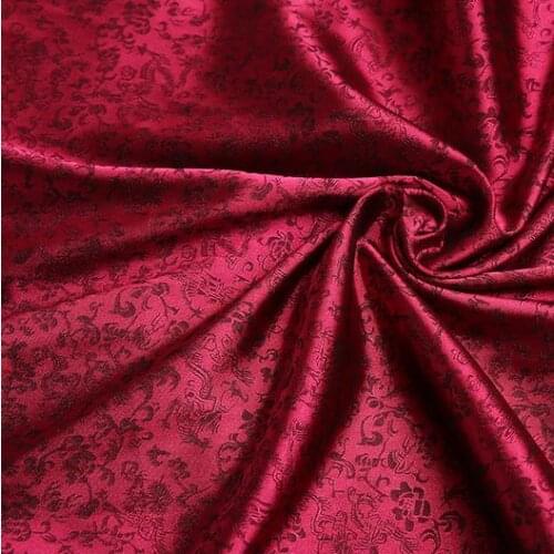 120cm*100cm Dragon silk satin jacquard silk fabric super soft antique clothes sweat steaming clothes COS costume dress fabrics