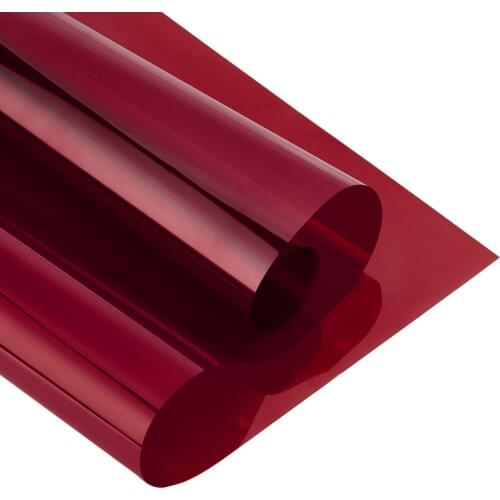 70% VLT Red Window Tint Solar Protection Foil Sun Shade UV Block Film Sunshades for House Commercial Building Glass