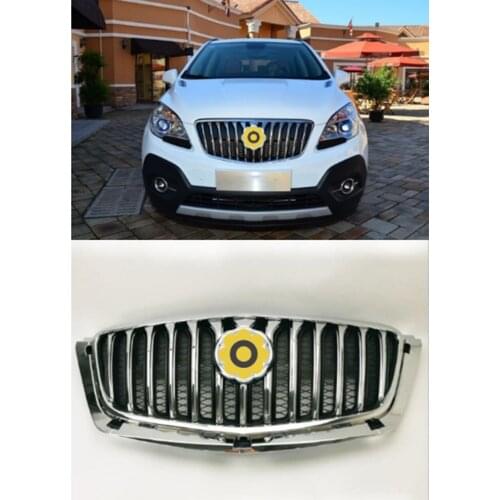 ABS Chrome Front Bumper Upper Radiator Grille Grill Fit For Buick Encore 2013-2016 1PC With logo