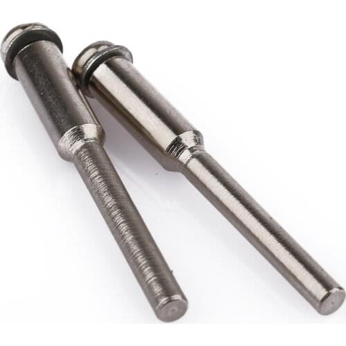 10pcs/set 18mm Mini Diamond Saw Blade Silver Cutting Discs with 2X Connecting Shank for Dremel Drill Fit Rotary Tool