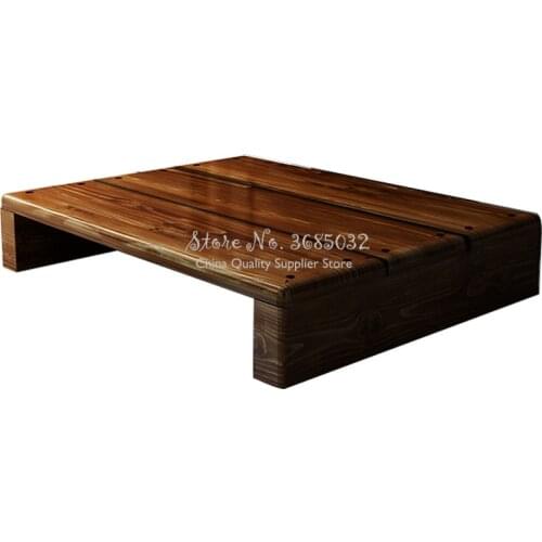 Antiseptic wood Bathroom Pedal Footrest Single Bed Mattress Pad Solid Wood Home Office Solid Wooden Foot Stool Waterproof