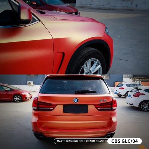 Carbins Ar Bubble Free Best Quality Paint Protection Car Wrapping Film PVC Material 1.52*18m Orange Color