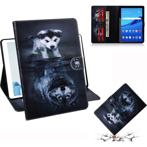 For Huawei MediaPad T5 AGS2-W09/L09/L03/W19 10.1" Cover Wallet Card Funda Tablet for Huawei Mediapad T5 10 Case 10.1 2018 T 5