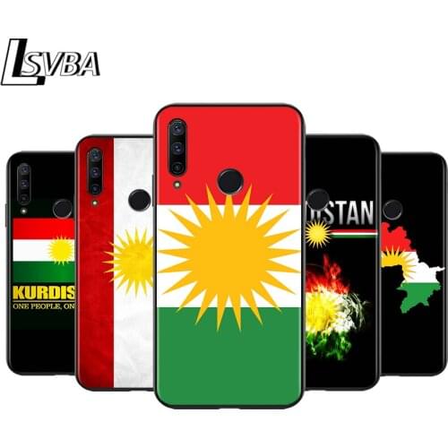 Kurdistan Flag for Huawei Honor 30 20S 20 10i 9S 9A 9C 9X 8X 10 9 Lite 8A 7C 7A Pro Phone Case Black Cover