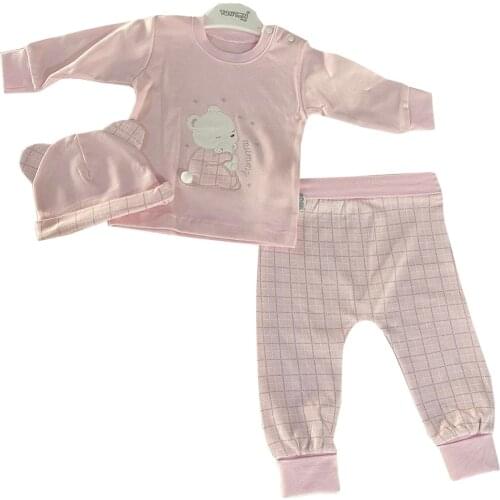 Jaju Baby, Pink Baby Teddy Bear Set of 3