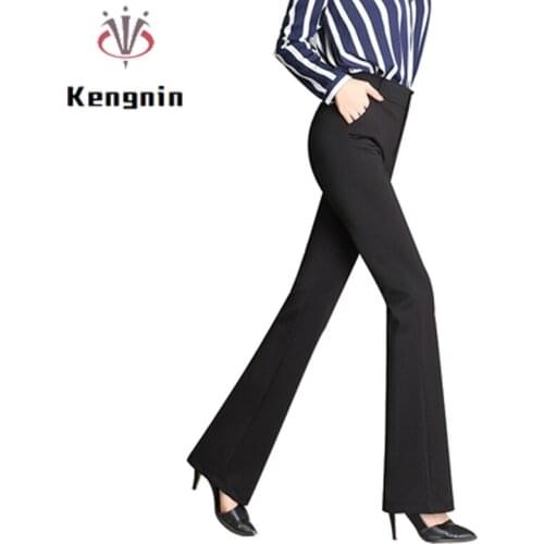 Женские брюки клеш Kengnin China At AliExpress