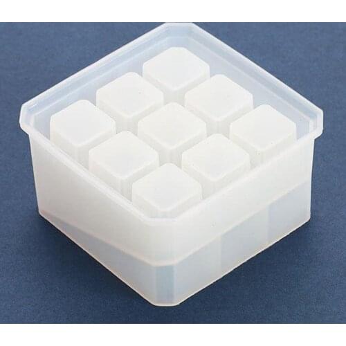 Lipstick Container Silicone Mould 9/12 Grid Holder Box Resin Mold Making Tool
