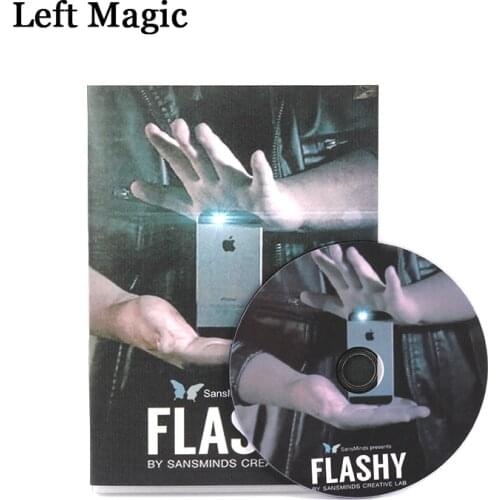 Flashy (DVD+Gimmick) By SansMinds Creative Lab Magic Tricks Close-Up Card Phone Disappear Magic Props Street Stage Magic