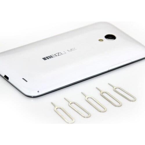 Metal Sim Card Eject Pin Key Tool Needles for Iphone 4 5 6s 7 Plus for Samsung Galaxy S7 Edge Huawei P9 Lite Mobiel Phones