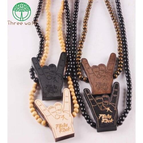 Hiphop style Che Guevara Wooden Pendant Necklace Promotional Gift