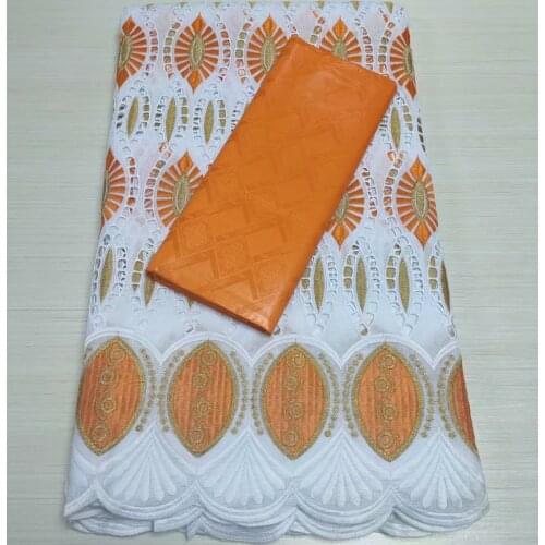 Wholesale African Swiss Voile Lace Fabric With Stones 2.5Y+2.5Y Bazin Riche Fabric Cotton Dry Basin Brode Embroidery Guinea Lace