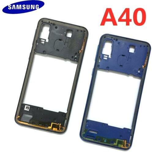 Original For SAMSUNG Galaxy A40 2019 A405 SM-A405F A405DS Housing Middle Frame Rear Back Housing Frame Plate Middle Cover