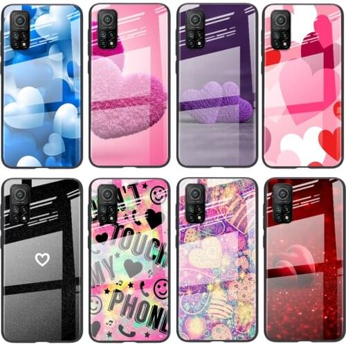 Tempered Glass Hot Luxury Cover Animal Cute Love For Xiaomi POCO F3 F2 X3 NFC X2 M2 Pro Shockproof Shell Phone Case
