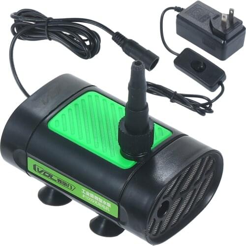 12V DC Brushless Submersible Water Pump 30W Ultra Quiet Fountain Water Pump 7L/Min with 10ft High Lift 3Size Nozzle for Aquarium