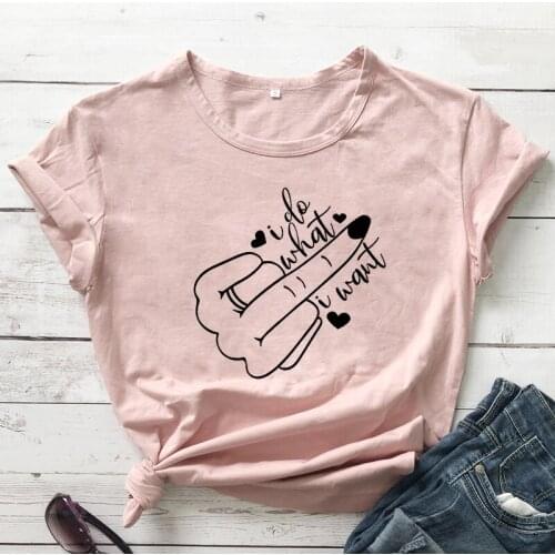 I Do What I Want T-shirt Funny Unisex Middle Finger Grunge Tshirt Casual Women Short Sleeve Graphic Slogan Tee Shirt Top Femme