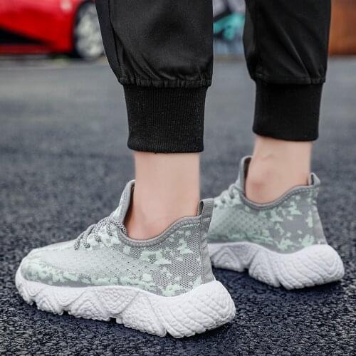 Zapatos comfortable men Male Fashion sport s casuales sapatos de knitting leisure fashion male 39 Fashionable black sports sale