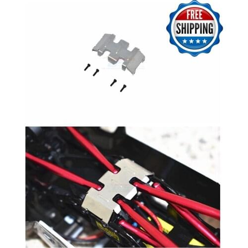 Stainless mid gearbox chassis bottom protection for AXIAL-1/24 4WD SCX24 JEEP WRANGLER