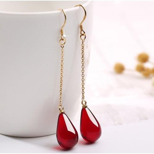 Natural Red Amber Earrings Silver 925 Fine Jewelry Women Genuine Certified Amber Earring Gifts For Ladies Accessories Jewellery