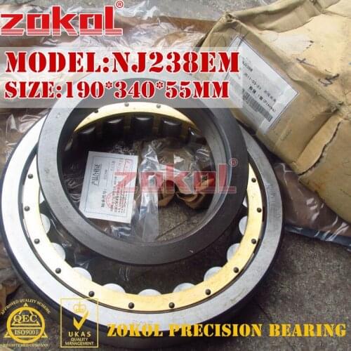 ZOKOL NJ238 E M bearing NJ238EM C3 3G42238EH Cylindrical roller bearing 190*340*55mm