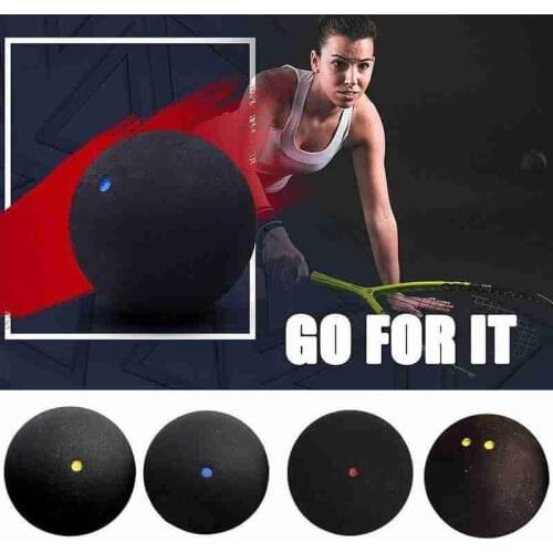 1pcs Squash Ball High Bounce Fast Speed Training Rubber Ball for Beginner Newcomer Single Blue Dot