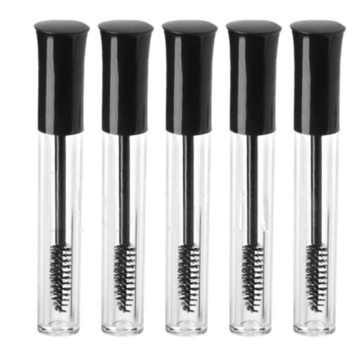 1Pcs Practical 10ml Empty Mascara Tube Eyelash Vial Pratical Liquid Bottle Container Black Cap Refillable Bottles