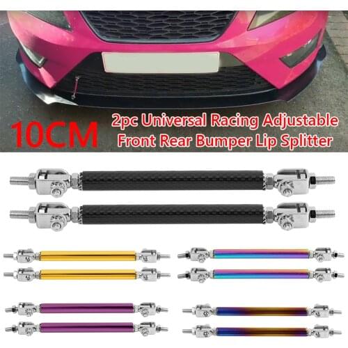 100mm Bumper Lip Front Rear Support Bar Splitter Diffuser Racing Adjustable Outdoor Anti-resistance Repairing Parts