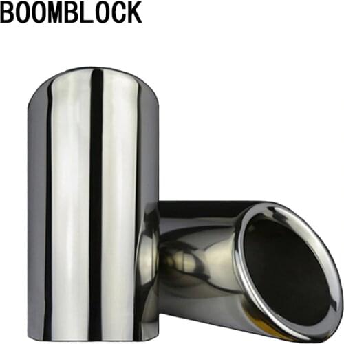 2x Car Exhaust Muffler Tip Pipe Outlet For Volkswagen Jetta MK6 1.4T Bora Scirocco 1.4 TSI VW Golf 7 6 MK7 1.4T Auto Accessories