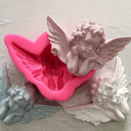 3D Angel Soap Silicone Mold DIY Candle Decorating Mould Fondant Cake Making Tools Resin Crafts Handmade Soap Craft