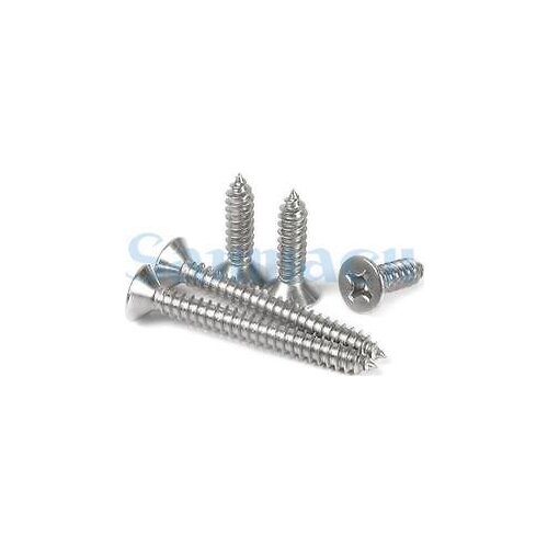 50pcs M4.2 Stainless Steel Countersunk Self Tapping Screws Phillips Flat Head