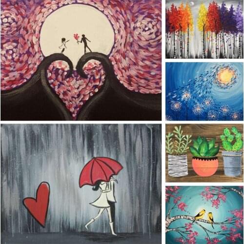 5D DIY Diamond Painting Landscape Art Rhinestone Picture Full Diamond Embroidery Cross Stitch Kit Mosaic Home Decoration Gift