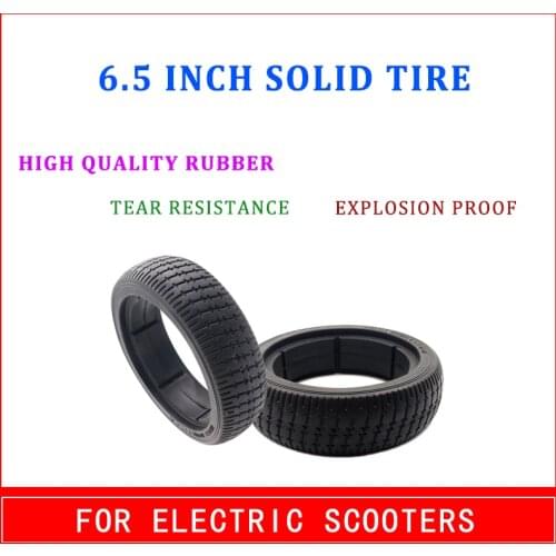 6.5 Inch Solid Tire Non Inflation Tire For Electric Scooter Hub Balance Car Scooter Accessories 6.5X47 6K 6.5*47 6.5 Inch Tire