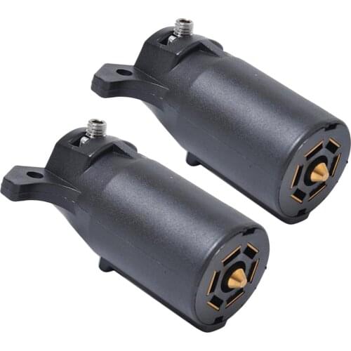 7 Way Light Round Plug Car Truck Caravan Socket Blade Converter Replacement