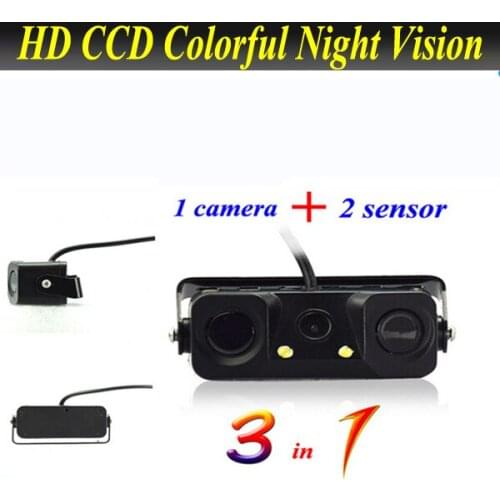 Car Video Parking Camera Sensor Rear View Camera with 2 Sensors Indicator Bi Bi Alarm Car Parking sensor Assistance System