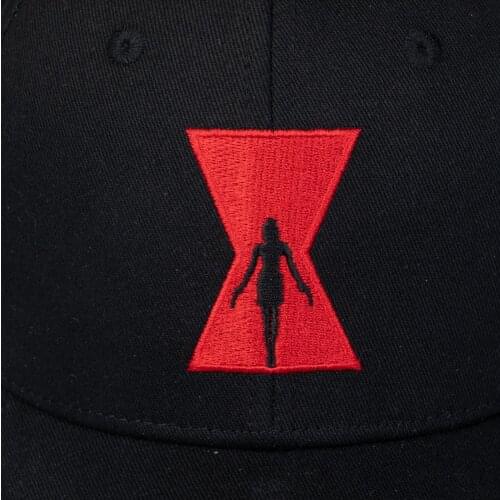 Anime Cosplay Baseball Cap Black Cool Widow Adjustable Cotton Hat Halloween Cosplay Accessories Gift