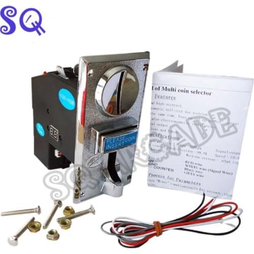 CH-923 Multi Coin Acceptor Selector Mechanism for 3 kinds of coins suits Vending machine arcade games program by yourself